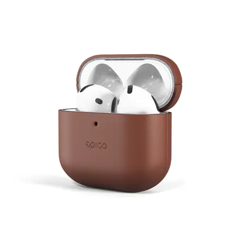 Etui skórzane Epico do AirPods 4/4 (ANC)/5 - brązowe