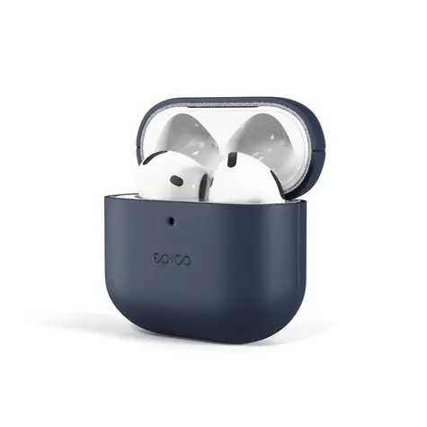 Etui skórzane Epico do AirPods 4/4 (ANC)/5 - niebieskie