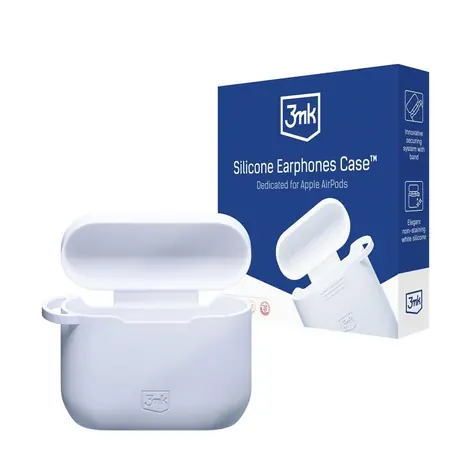 3mk Silicone AirPods Case Silikonowe etui do AirPods 3 gen. biały