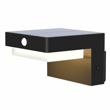 Solight WO7201 Kinkiet solarny LED Palermo czarny / 5W / 400lm / 3000K