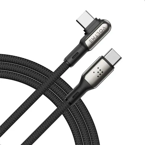 Kabel VOLTME Powerlink Stark Series CTC USB-C(M) 5A/100W 2m czarny / 2x USB-C(M)