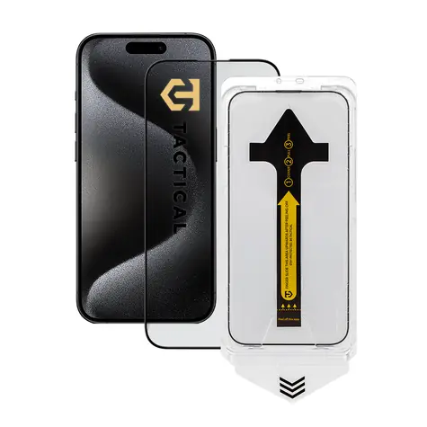Tactical BARRIER uderzeniowa dla początkujących Szkło ochronne do Apple iPhone 15 Pro / Rama montażowa