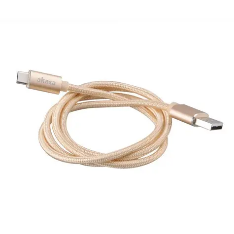 Akasa USB-C 2.0 (M) - USB-A 2.0 (M) 1 m złoty