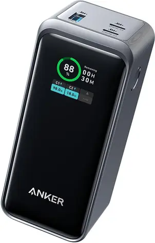 Anker Prime 20 000 mAh czarny / Power bank / 2x USB-C / 1x USB-A / 200 W