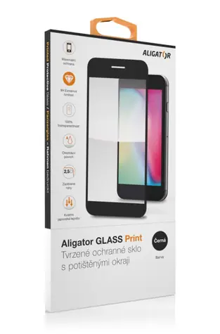 Folia ochronna na ekran Aligator GLASS PRINT iPhone 15 Pro czarna