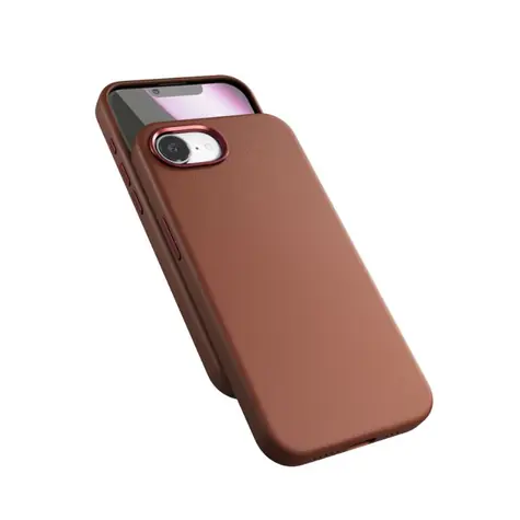 Epico Mag+ Leather Case tylna obudowa do Apple iPhone 16e brązowe