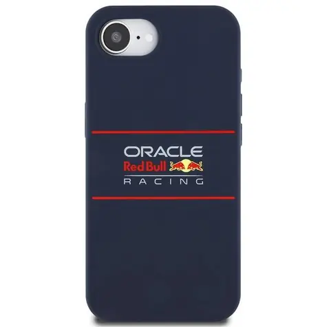 Red Bull Silikonowa pozioma osłona MagSafe z Logo dla iPhone'a 16e niebieska