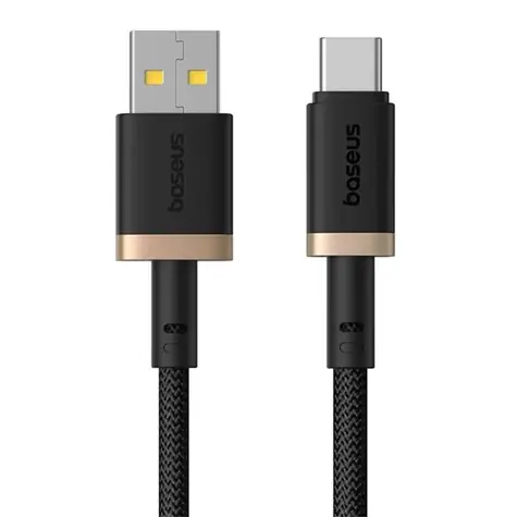 Baseus Dura (P10377802U01-00) Szybki kabel do ładowania USB-A/USB-C 60W 1m czarno-złoty