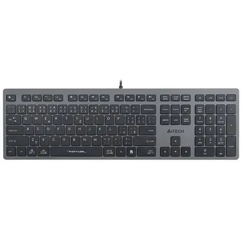 A4Tech FX50 szary / Klawiatura przewodowa / membranowa / USB / układ CZ+SK