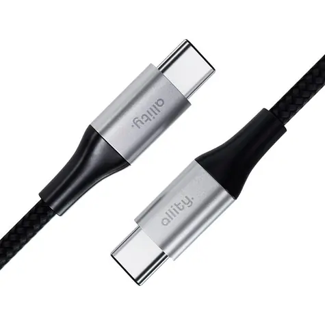 Allity AUC-02 Kabel danych USB-C/USB-C 1m 100W czarny