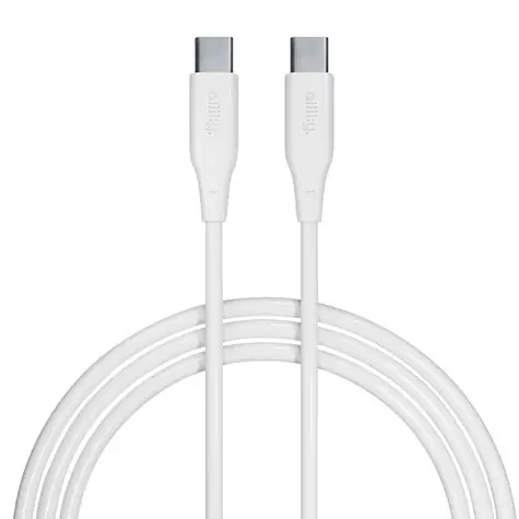 Allity AUC-02 Kabel danych USB-C/USB-C 1m 60W biały