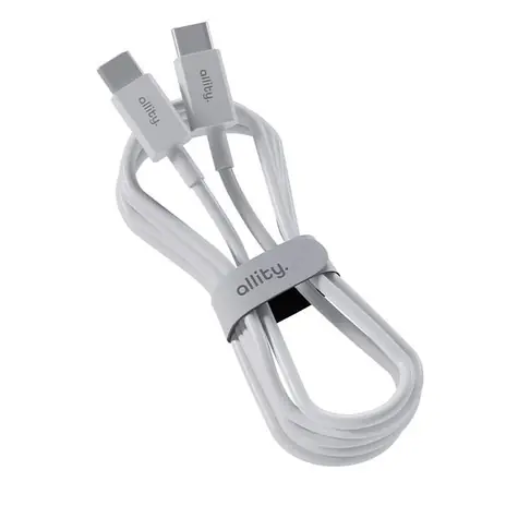 Allity AUC-03 Kabel danych USB-C/USB-C 1m 100W biały