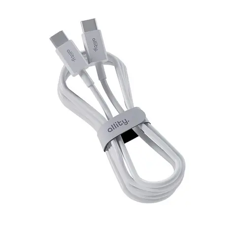 Allity AUC-03 Kabel danych USB-C/USB-C 2m 60W biały