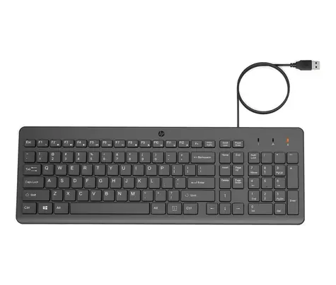 HP 150 CZ czarny / Klawiatura przewodowa / USB-A / Układ CZ&SK