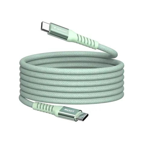 Kabel Verbatim 31855 Magnetic 100 W USB-C 1,2 m zielony / USB-C(M) / USB-C(M) / PD i QC 3.0