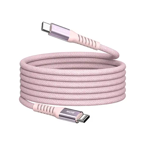 Kabel Verbatim 31853 Magnetic 60 W USB-C 1,2 m różowy / USB-C(M) / USB-C(M) / 100 W / PD i QC 3.0