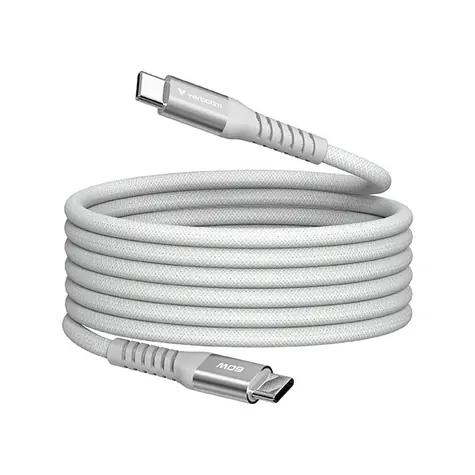 Kabel Verbatim 31850 Magnetic 60 W USB-C 1,2 m szary / USB-C(M) / USB-C(M) / 100 W / PD i QC 3.0