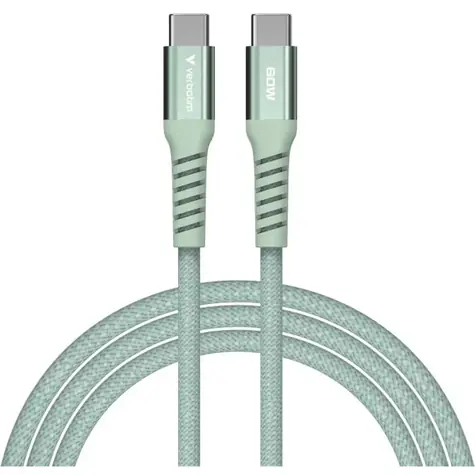 Kabel Verbatim 31864 Magnetic 60 W USB-C 1,2 m zielony / USB-C(M) / USB-C(M) / 100 W / PD i QC 3.0