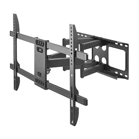 Brateck LPA69-466 czarny / Wytrzymały regulowany uchwyt ścienny do telewizora 37"-80" / rozszerzalny / nośność 60 kg