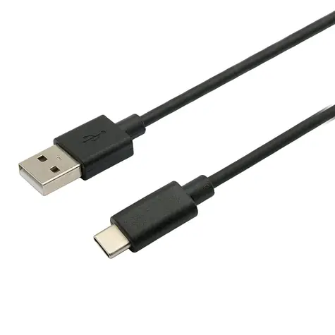 Kabel C-tech USB-C 1 m czarny / USB 2.0 A (M) - USB-C (M)