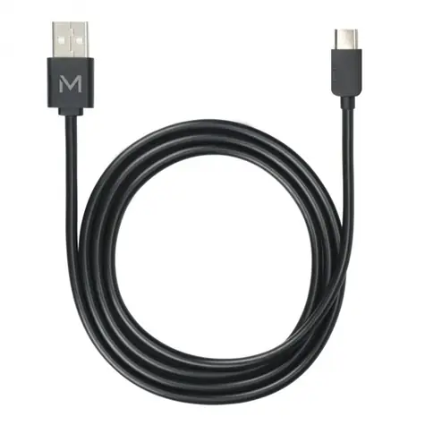 Kabel Mobilis USB-C - USB-A / 1 metr / czarny