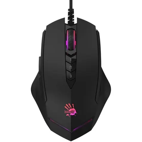 A4Tech BLOODY V8M Max czarna / mysz gamingowa / 12000DPI / RGB / USB-A / 8 przycisków / kabel 1,8 m