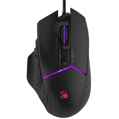 A4Tech BLOODY W95 Max Activated czarny / mysz gamingowa / 12000DPI / RGB / USB-A / 10 przycisków / kabel 1,8 m