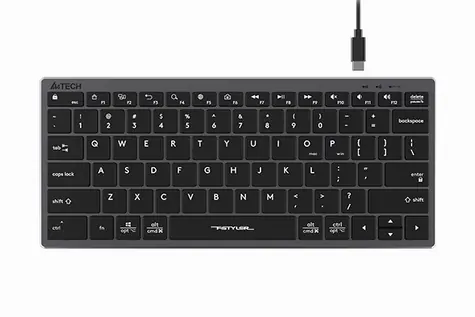 A4Tech FBX51 szary / Klawiatura o niskim profilu / Układ CZ / USB-A