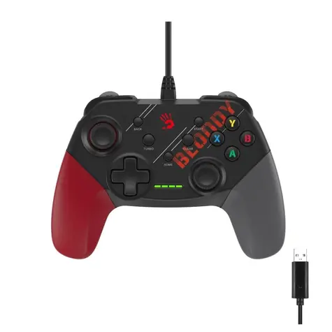 A4Tech Bloody GP30 czarny / Gamepad / PS3 / PC / Android / Switch / USB-A