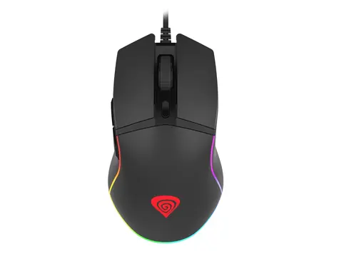 Genesis Krypton 220 RGB czarny / mysz optyczna do gier / 6400 DPI