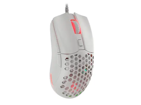 Genesis Krypton 750 biała / mysz optyczna gamingowa / 8000 DPI / 6 przycisków / USB / 1,8 m