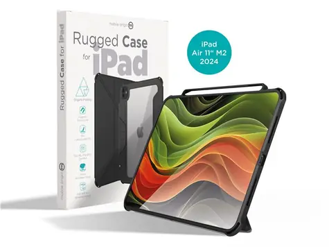 Etui Mobile Origin Rugged do Apple iPad Air 11" (M3 2025/M2 2024) czarne