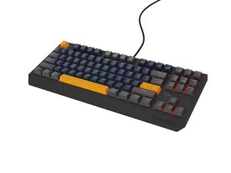 Genesis Thor 230 TKL RGB Naval Blue Positive Outemu Panda Black / Klawiatura do gier / USB