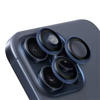Osłona obiektywu Obal:Me do Apple iPhone 15 Pro/ 15 Pro Max, niebiesko-tytanowa