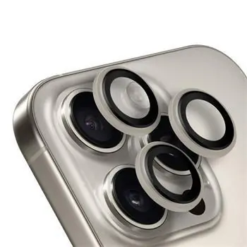 Osłona obiektywu Obal:Me do Apple iPhone 15 Pro/ 15 Pro Max, naturalny tytan