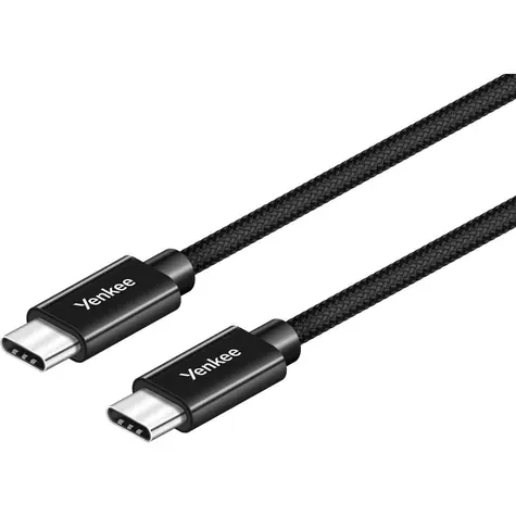 Kabel YENKEE YCU C101 BK USB-C 2.0 (M) - USB-C 2.0 (M) 1m czarny / 480mb/s / do 60W