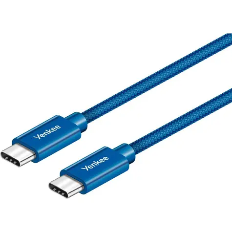 Kabel YENKEE YCU C101 BE USB-C 2.0 (M) - USB-C 2.0 (M) 1m niebieski / 480 mb/s / do 60 W