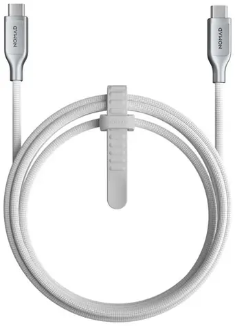 Kabel Nomad Kevlar Braided USB-C (M) - USB-C (M) 240 W 1,5 m biały