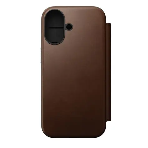 Etui folio Nomad Modern Leather do Apple iPhone 17 Brown
