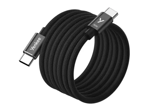 YENKEE YCU MAGNETIC 03 Kabel USB-C (M) - USB-C (M) 1,5 m czarny / 60 W / 480 Mb/s