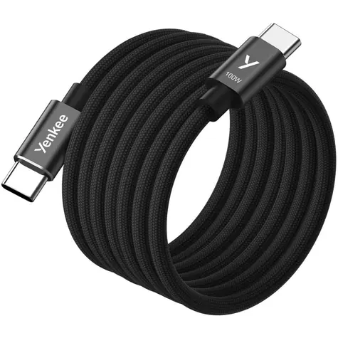 YENKEE YCU MAGNETIC 02 Kabel USB-C (M) - USB-C (M) 1,5 m czarny / 100 W / 480 Mb/s