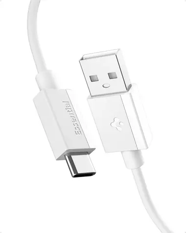 Kabel Spigen ACA08716 Essential USB-A do USB-C 60 W 2 m biały / USB 2.0
