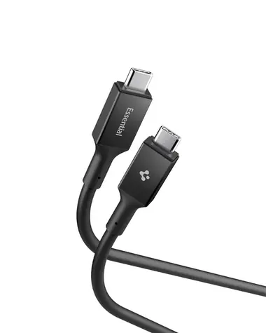 Kabel Spigen ACA09461 Essential USB-C do USB-C 240 W 1,2 m czarny / USB 4.0