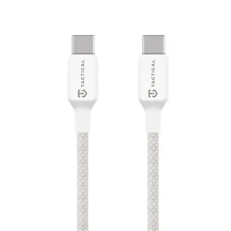 Cable nici Tactical Stitch USB-C/USB-C 0,3 m biały