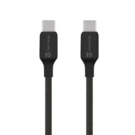 Cable nici Tactical Stitch USB-C/USB-C 0,3 m czarny