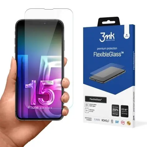 Szkło ochronne 3mk FlexibleGlass do Apple iPhone 15 Pro Max