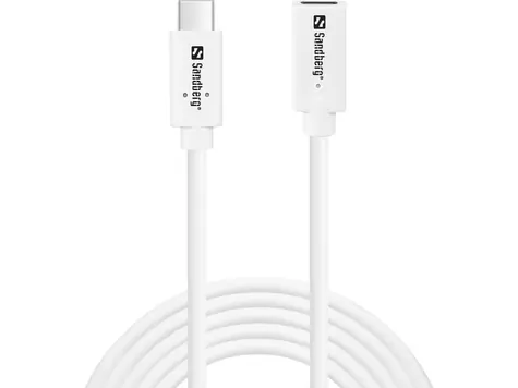 Sandberg USB-C do USB-C 2m biały / kabel przedłużający / 100W