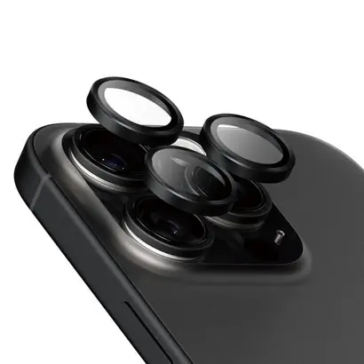 Pierścienie ochronne na obiektywy PanzerGlass Hoops Ceramic do aparatów Apple iPhone 16 Pro/15 Pro/16 Pro Max/15 Pro Max