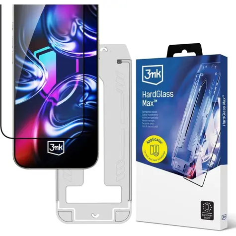 Szkło ochronne 3mk HardGlass Max FrameFit do Apple iPhone 15 Pro Max
