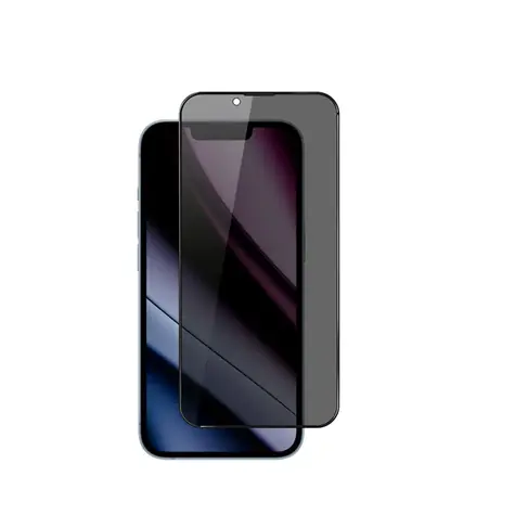 Szkło ochronne Epico Privacy Glass 3D DF do iPhone 15 Pro / Ultraszerokie pokrycie 
